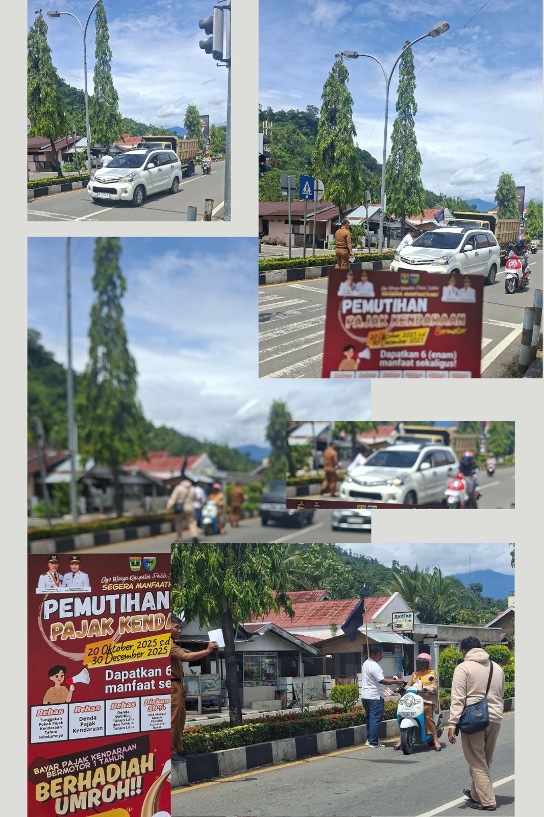 Penyebaran Flyer Pembayaran Pajak Kendaraan Bermotor Berhadiah Umroh