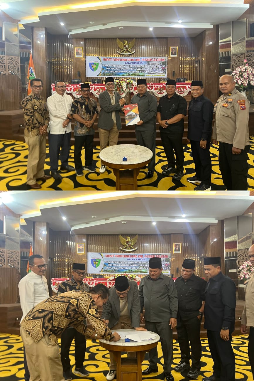 Penandatanganan Rancangan Peraturan Daerah APBD Tahun Anggaran 2026