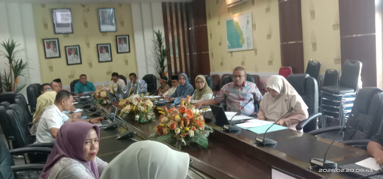 Jum'at,20 Februari 2026  Rapat pensertifikatan tanah terminal Painan