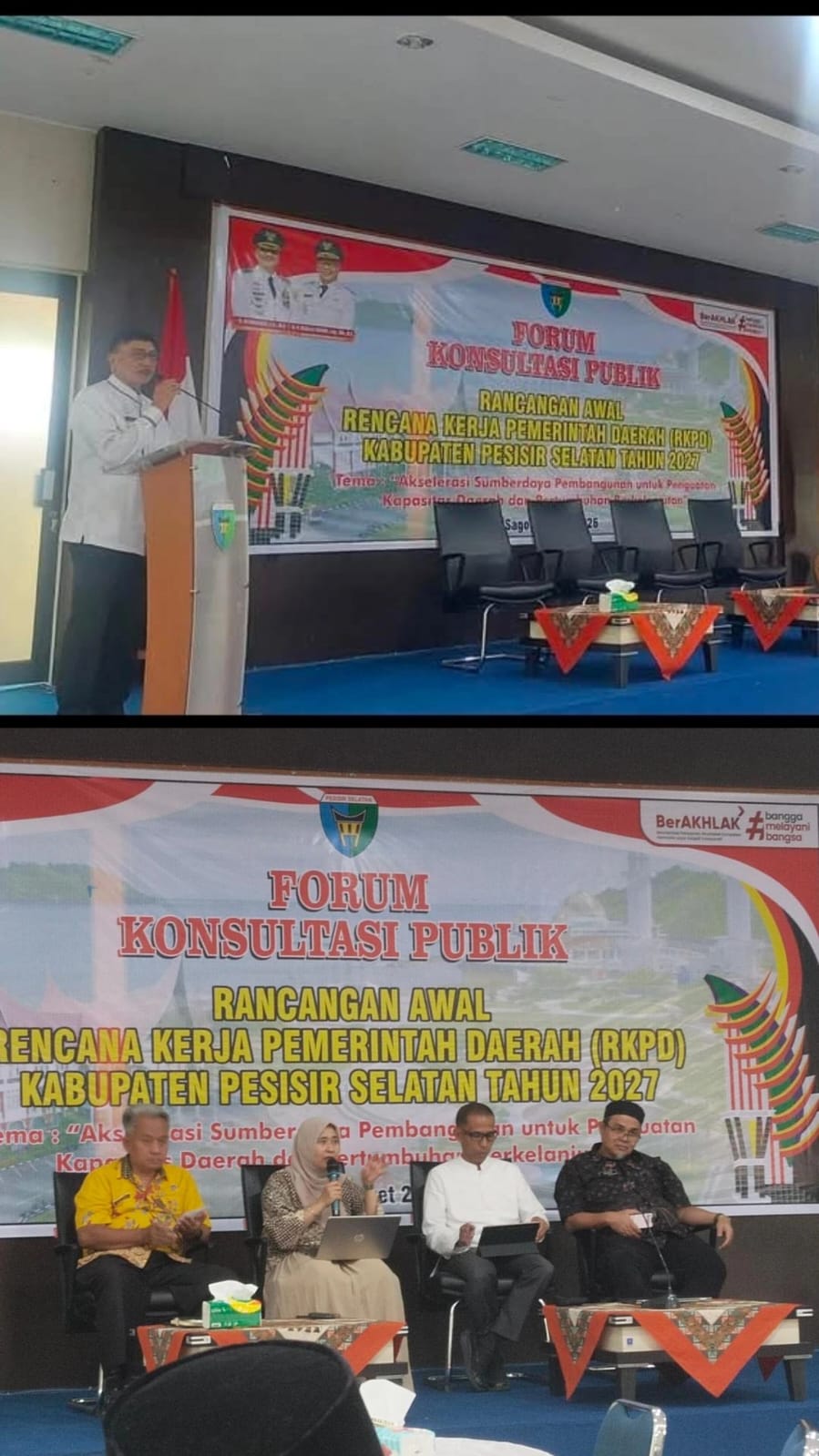 Kamis, 5 Maret 2026 Forum Konsultasi Publik RKPD Pesisir Selatan 2027