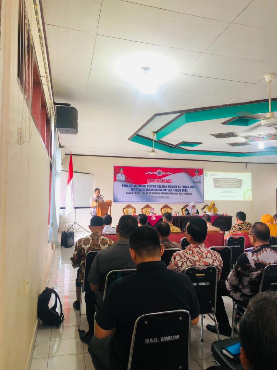 Sosialisasi Peraturan Bupati Nomor 14 Tahun 2022 tentang Standar Harga Satuan Tahun 2023
