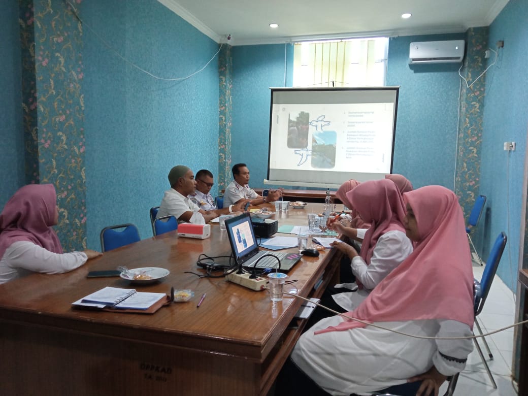 Rapat Evaluasi Pendapatan Dinas Perubungan dan Dinas Pariwisata Kab. Pesisir Selatan Periode Januari