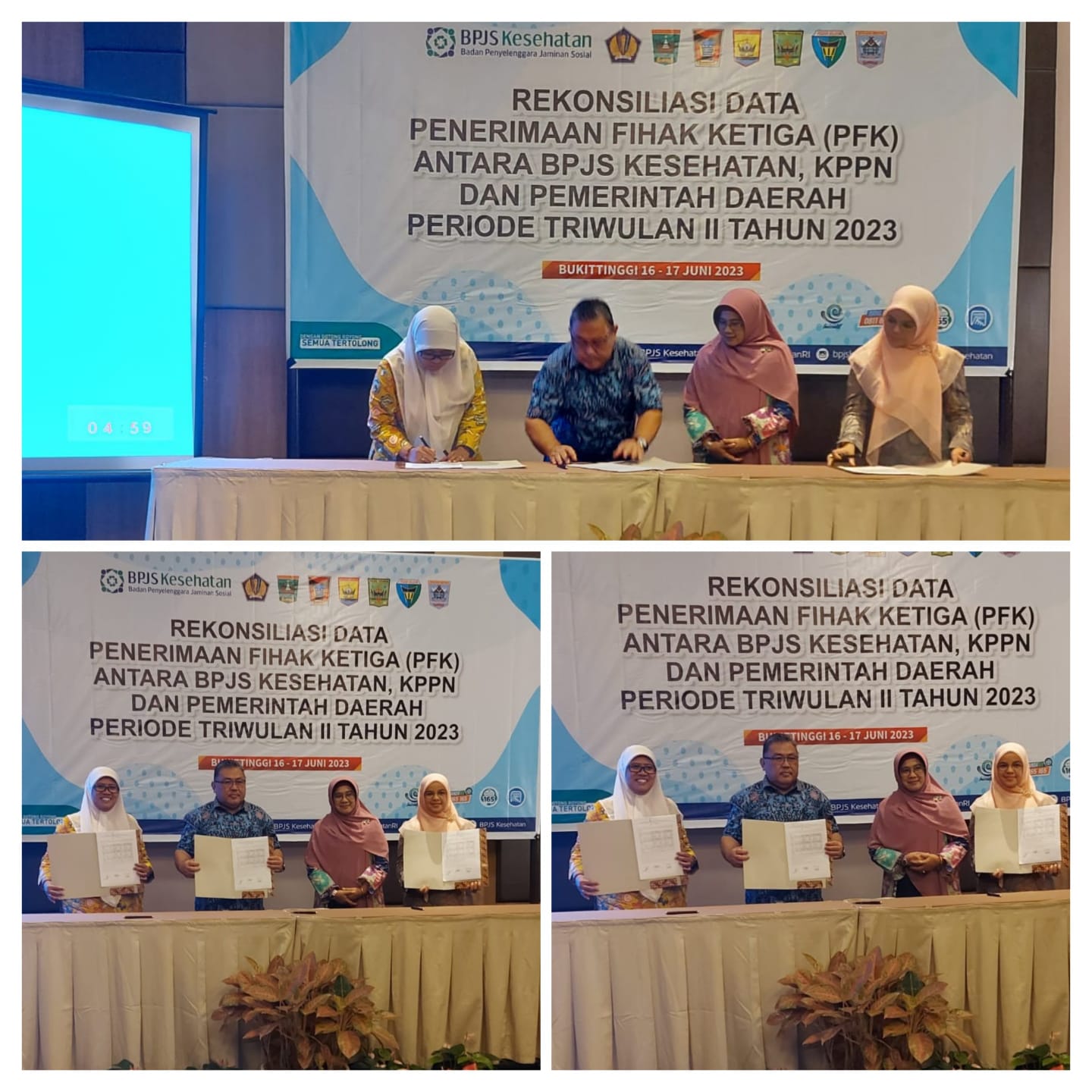 BPKPAD menghadiri Rekonsiliasi Data Penerimaan Fihak Ketiga (PFK) di Bukittinggi