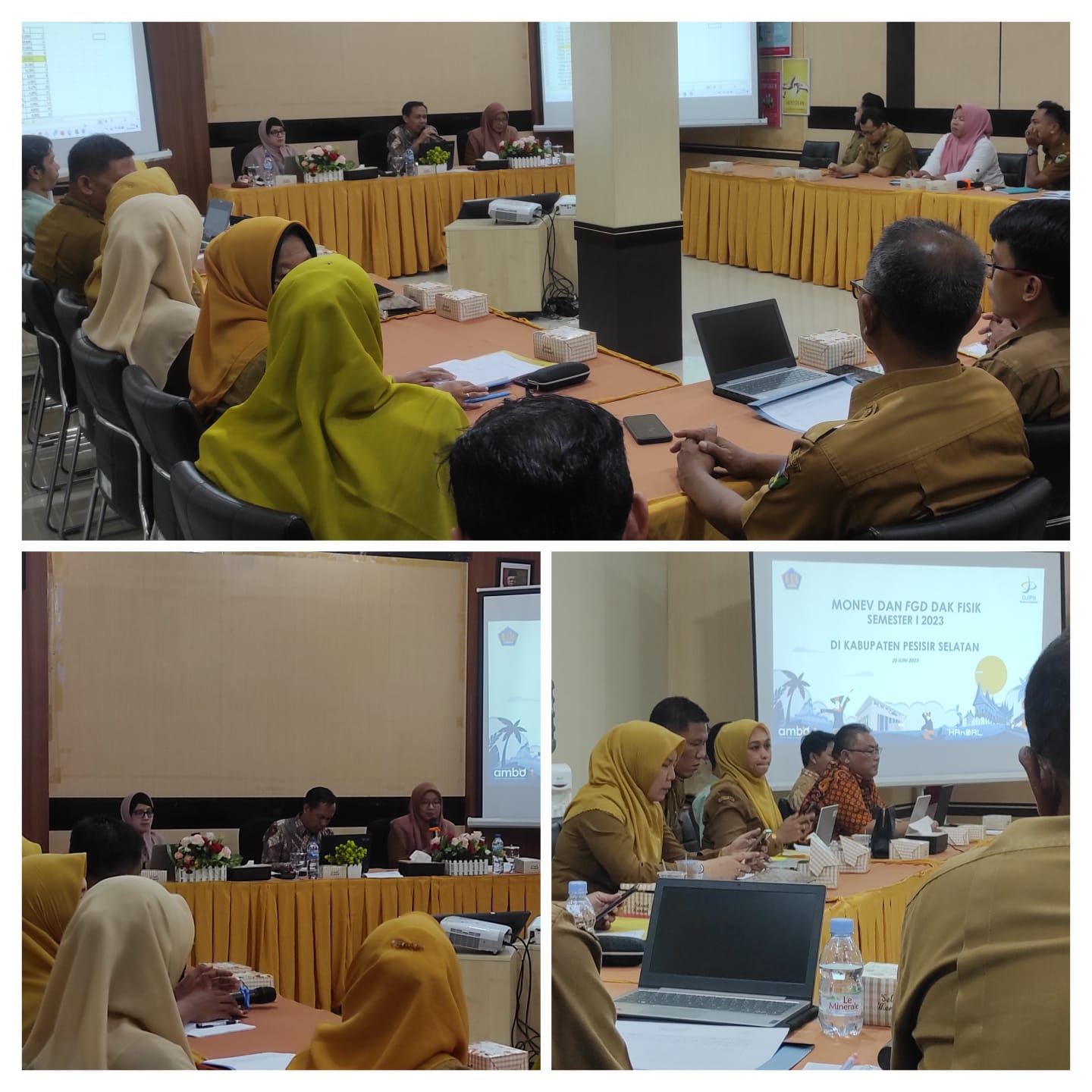 Bidang Perbendaharaan BPKPAD Kab. Pesisir Selatan mengikuti Rapat Monitoring dan Evaluasi DAK Fisik 