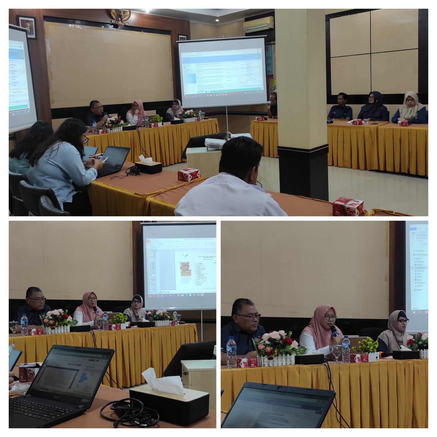 Kepala Sub Bidang Pengelolaan Kas Daerah sebagai Pemateri terkait tentang Pengelolaan Keuangan Daera