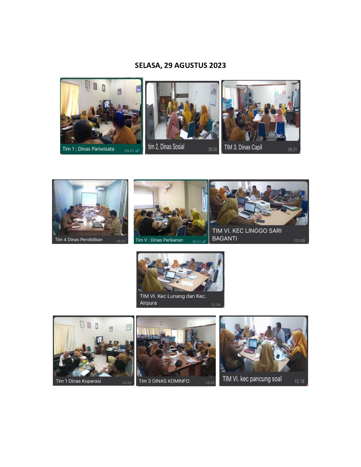 Rapat Pembahasan Pra-RKA Perubahan APBD Tahun Anggaran 2023 oleh TAPD Kab. Pesisir Selatan