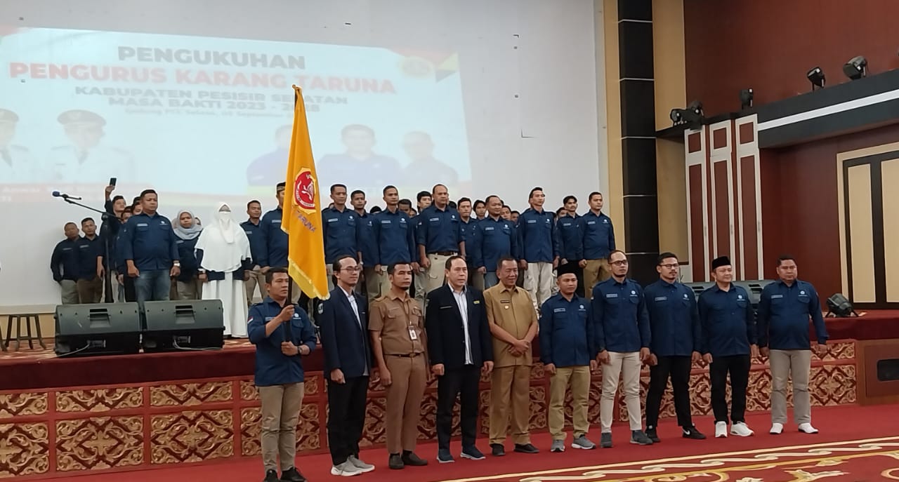Pengukuhan Pengurus Karang Taruna Kab. Pesisir Selatan Masa Bakti 2023-2028
