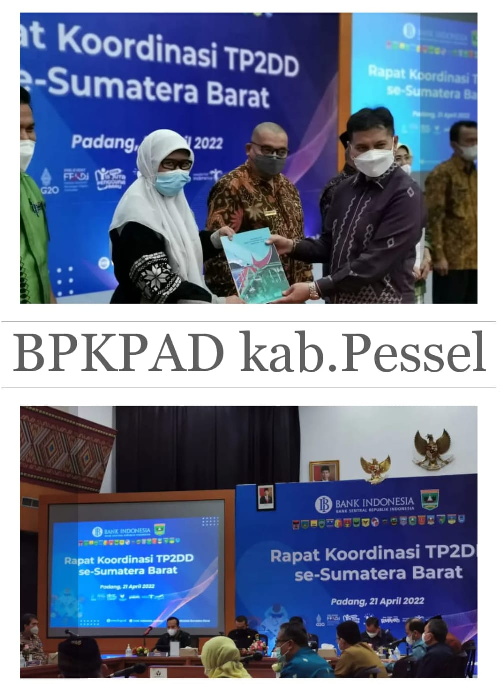Menghadiri rapat koordinasi TP2DD dalam rangkaian pre-event festival ekonomi keuangan digital Indone