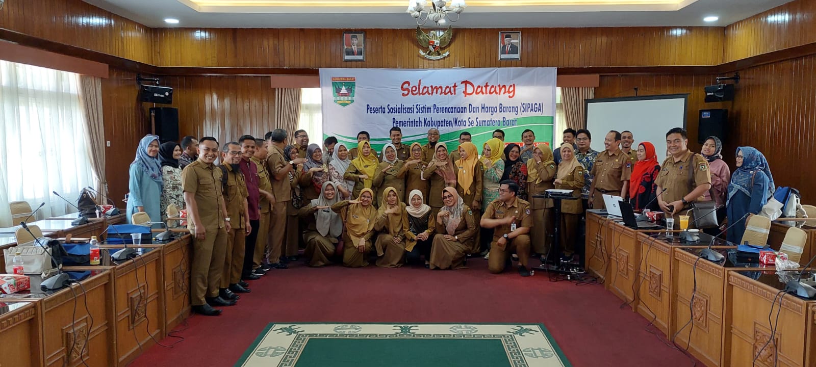 Sosialisasi Sistim Perencanaan dan Harga Barang (SIPAGA) Pemerintah Kabupaten/Kota Se Sumatera Barat