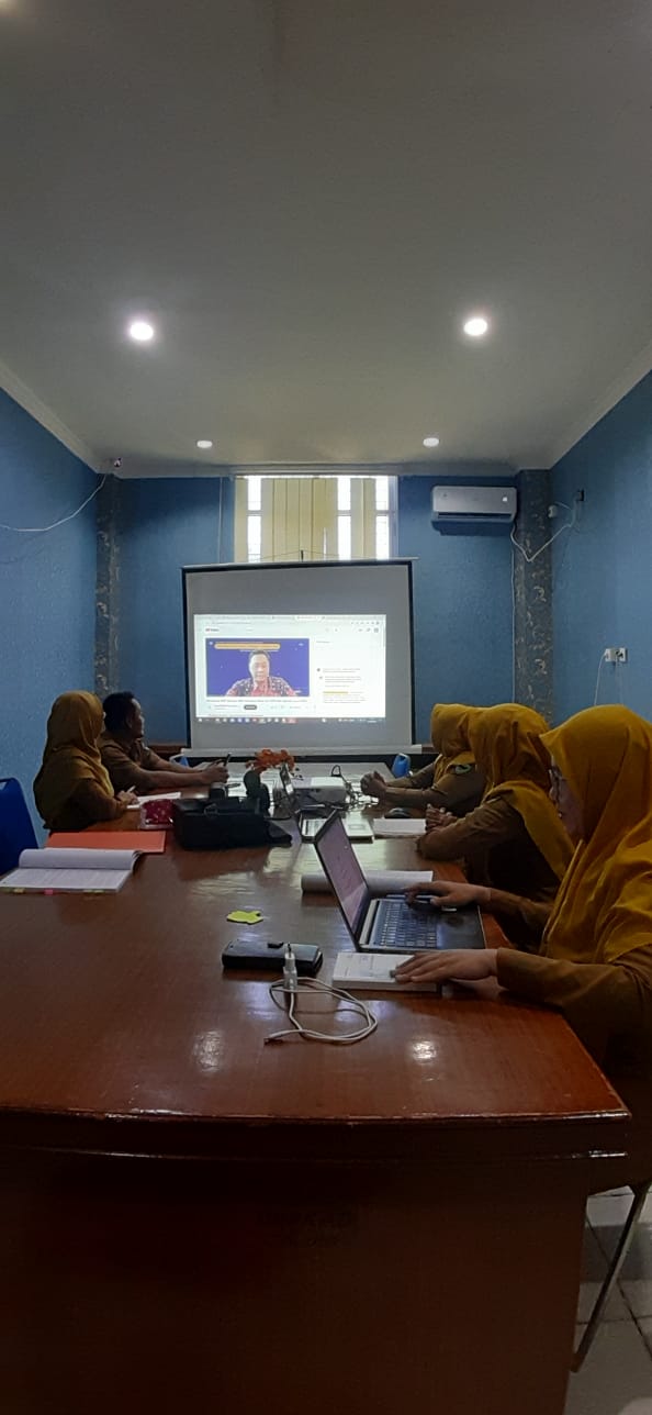 Acara Zoom Meeting perihal Undangan Kegiatan Diseminasi KFR Tahun 2022 dan FGD DAU yang ditentukan P
