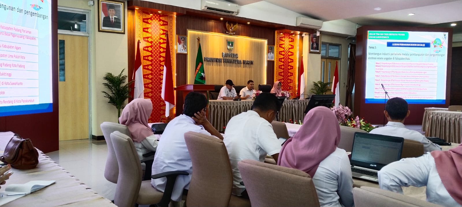 Sosialisasi input usulan BKK Tahun 2024 dan Perubahan 2023 di Bappeda Provinsi Sumatera Barat