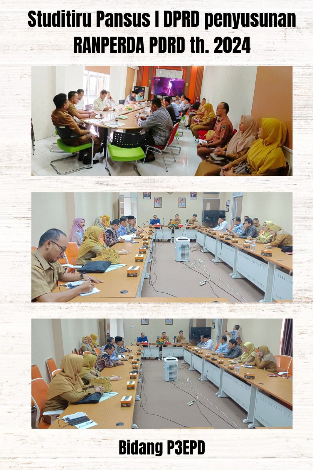Studitiru Pansus I DPRD Penyusunan RANPERDA PDRD Tahun 2024