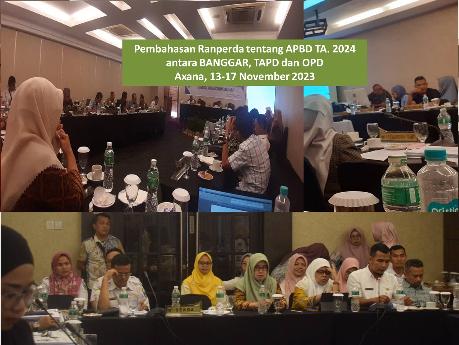 Pembahasan Ranperda tentang APBD TA 2024 antara BANGGAR, TAPD dan OPD