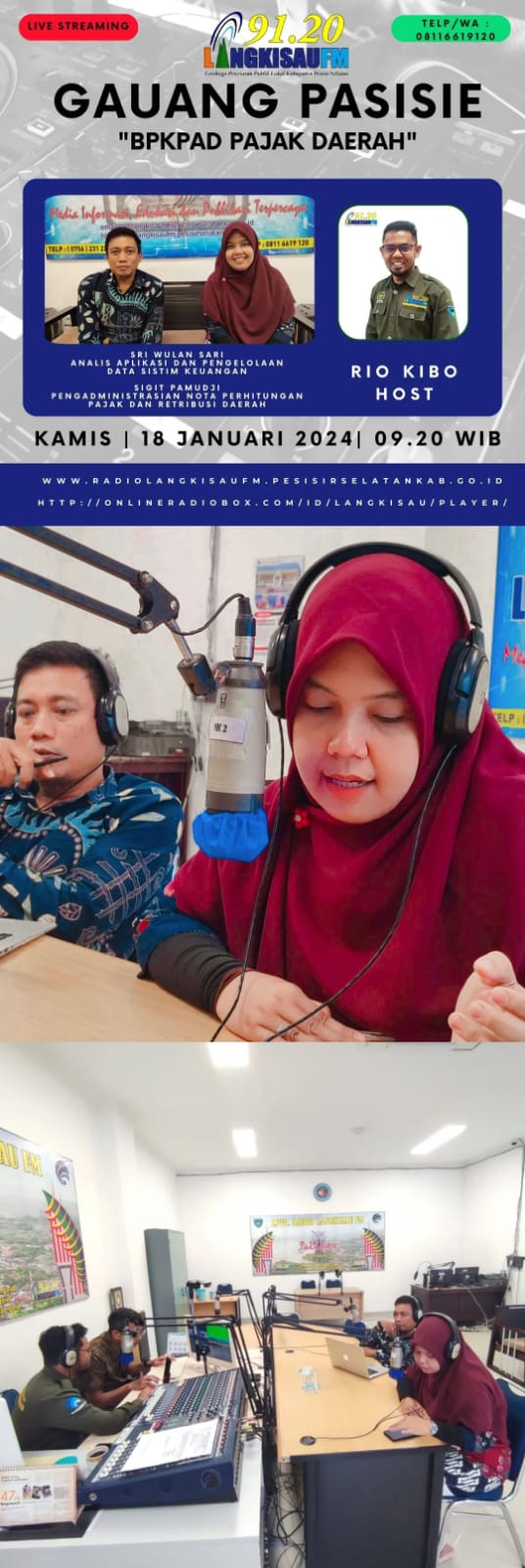  Sosialisasi Perda  Nomor 9 Tahun 2023 tentang pajak daerah dan retribusi daerah 