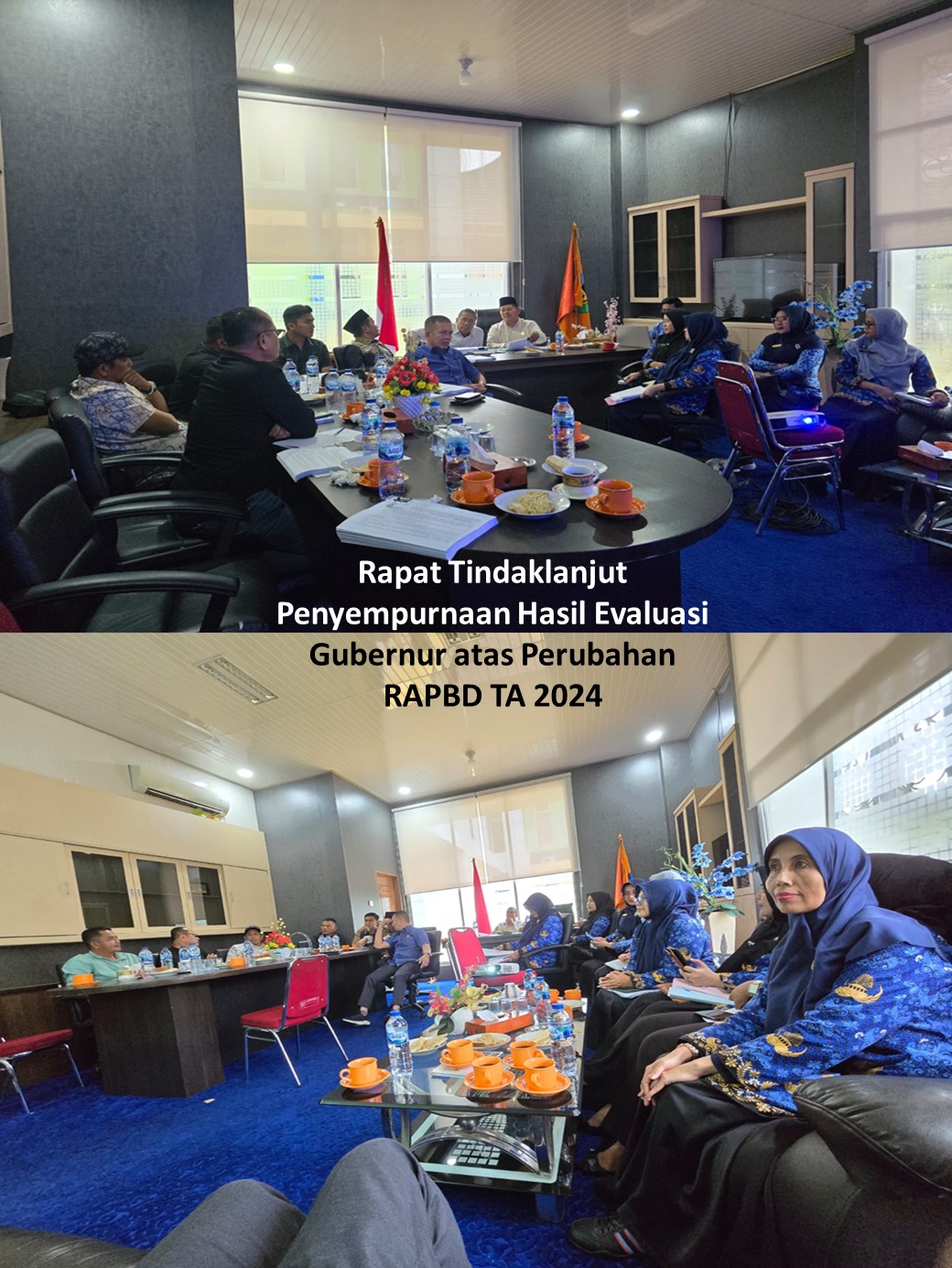 Rapat Pembahasan Tanggapan Atas Evaluasi Ranperda Kabupaten Pesisir Selatan tentang Perubahan APBD T