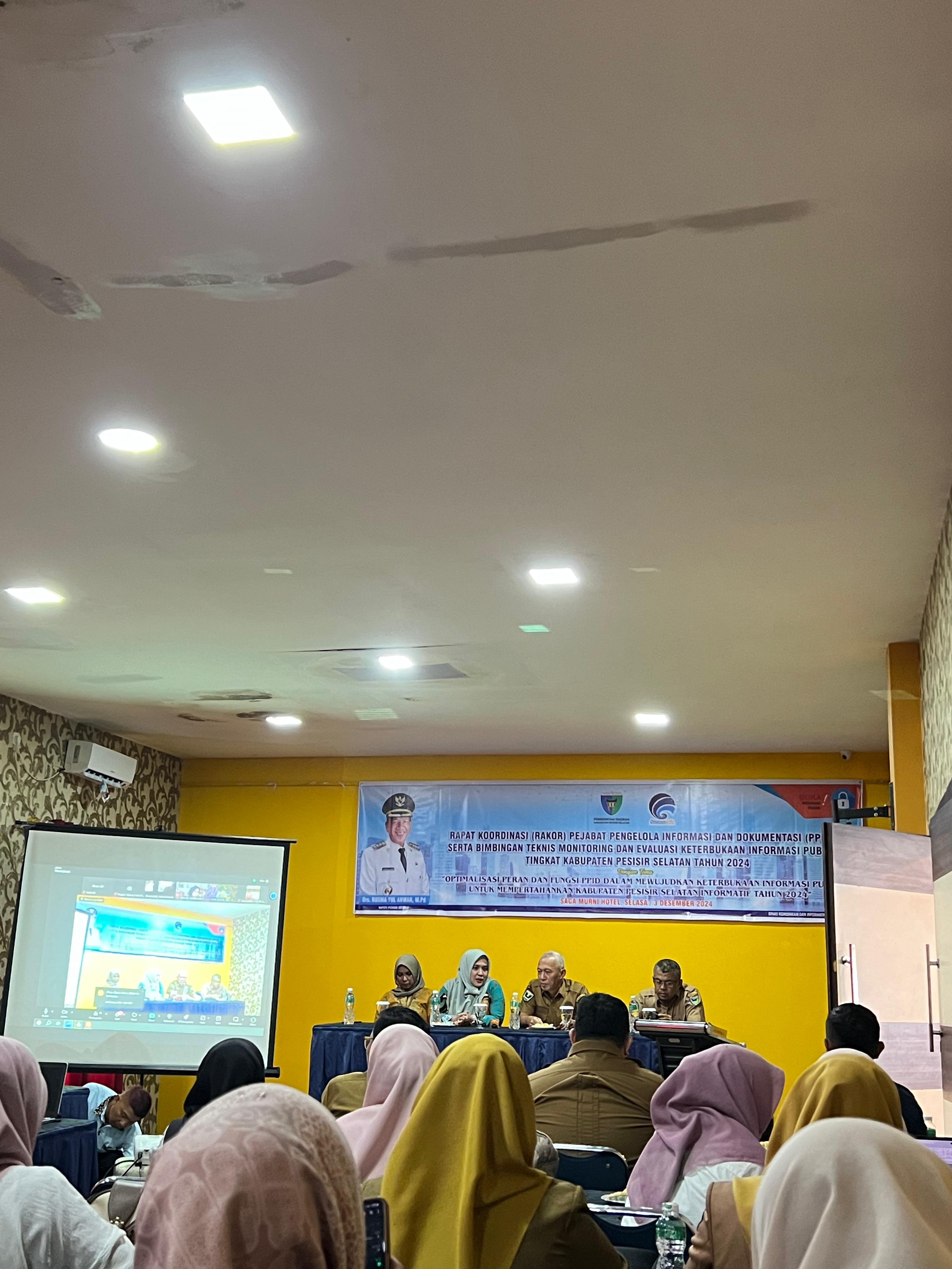 Rapat Koordinasi (RAKOR) Pejabat Pengelola Informasi dan Dokumentasi (PPID) serta Bimbingan Teknis M