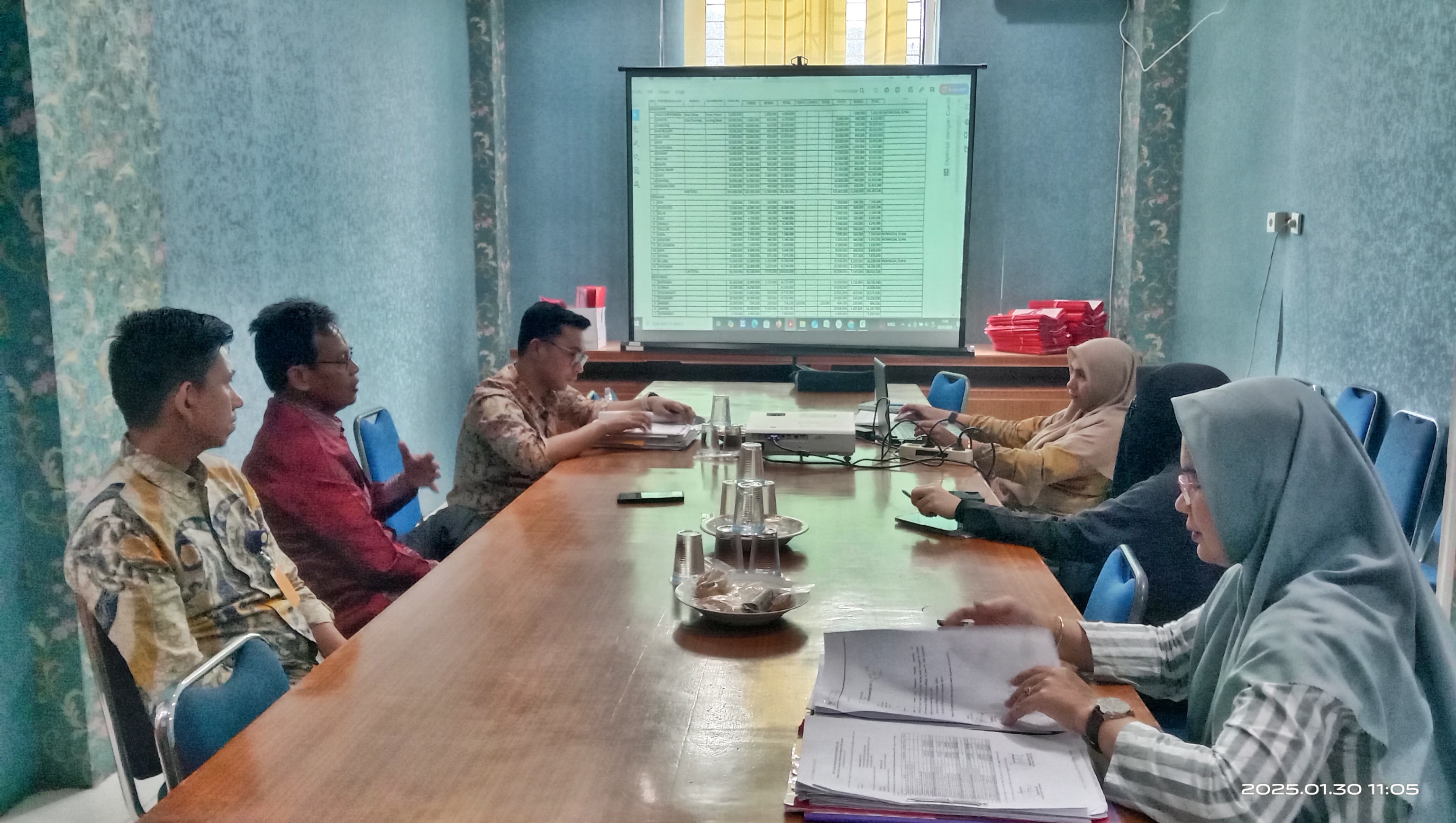 Rapat Pembahasan dan Rekonsiliasi Dana K-PER bersama tim dari Bank Nagari Cabang Painan, Bank Nagari