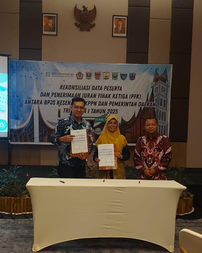 Acara Rekonsiliasi Rekon Data Peserta dan Penerimaan Iuran Pihak Ketiga (PFK) antara BPJS Kesehatan,